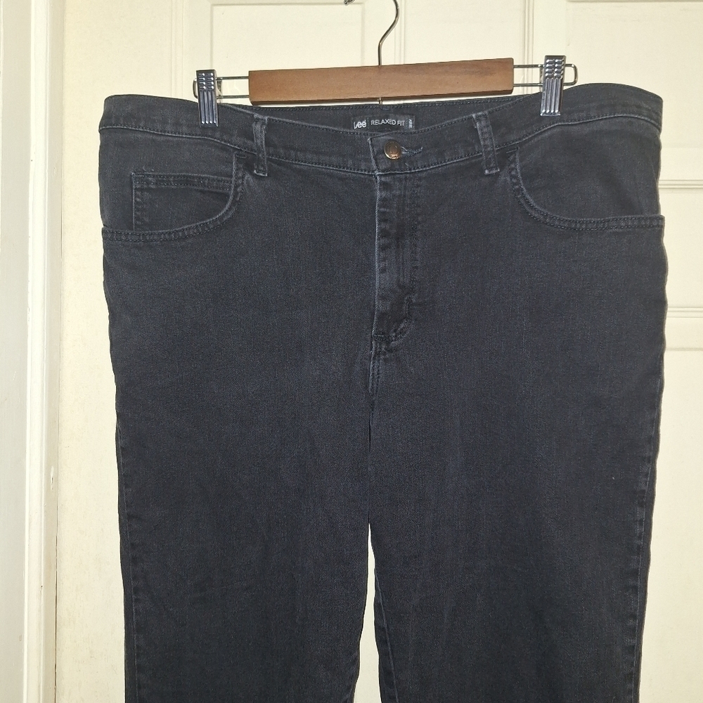 Lee women's relaxed fit black jeans size 18 short - Picture 2 of 5